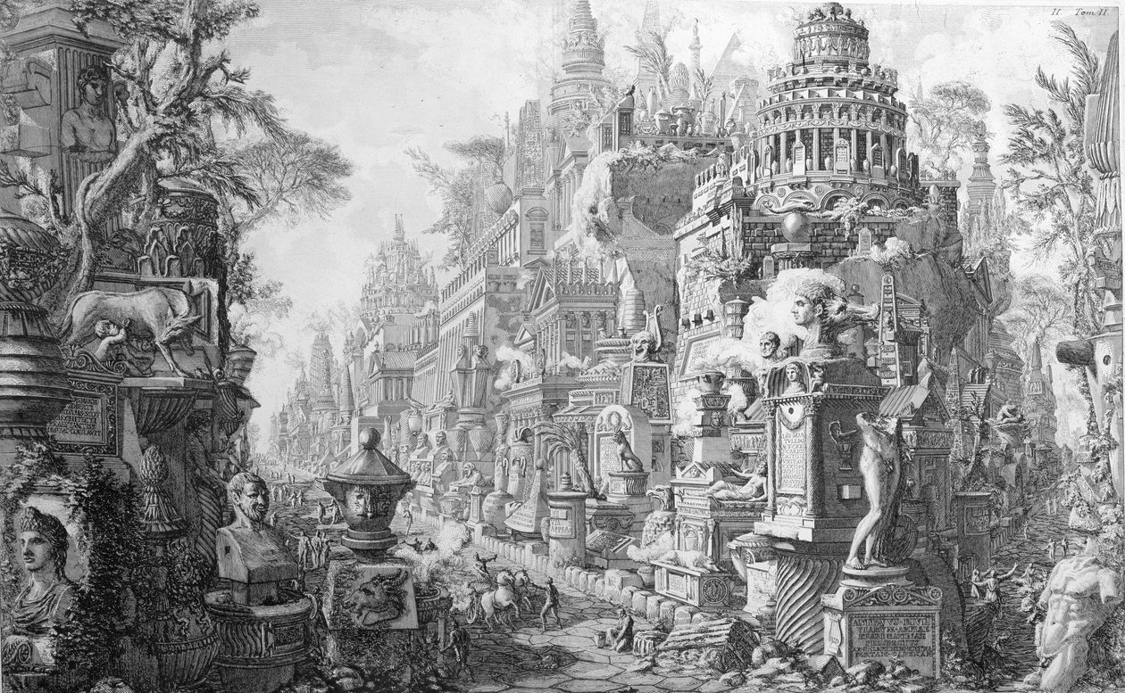Allegorical Frontispiece of Rome and Its History by Giovanni-Battista Piranesi